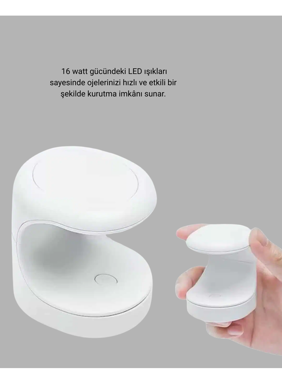 20.000 RPM Tırnak Matkabı + Mini LED Oje Kurutma Cihazı Seti