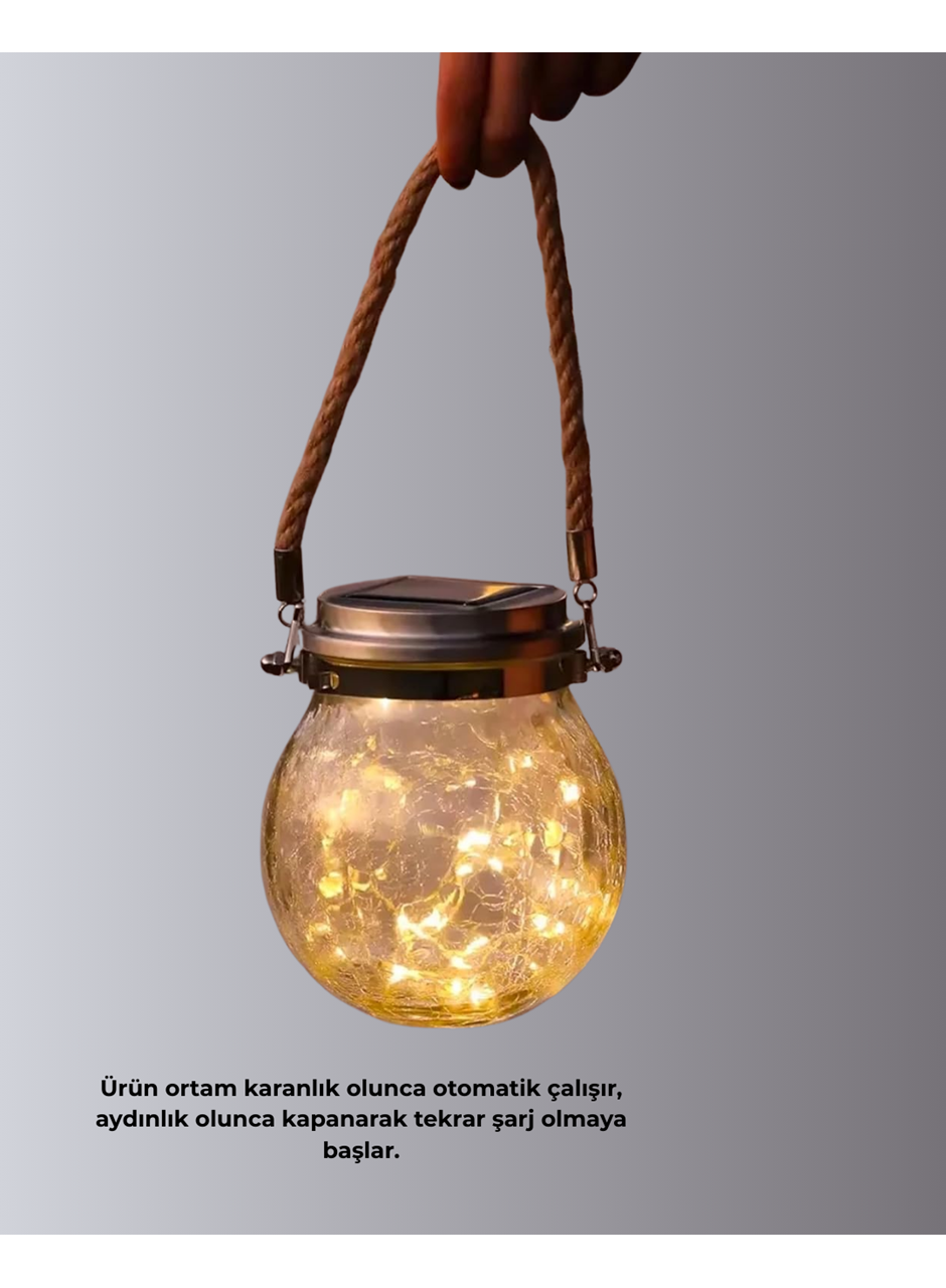 Dekoratif Solar Cam Şişe LED Lamba Gün Işığı Renk