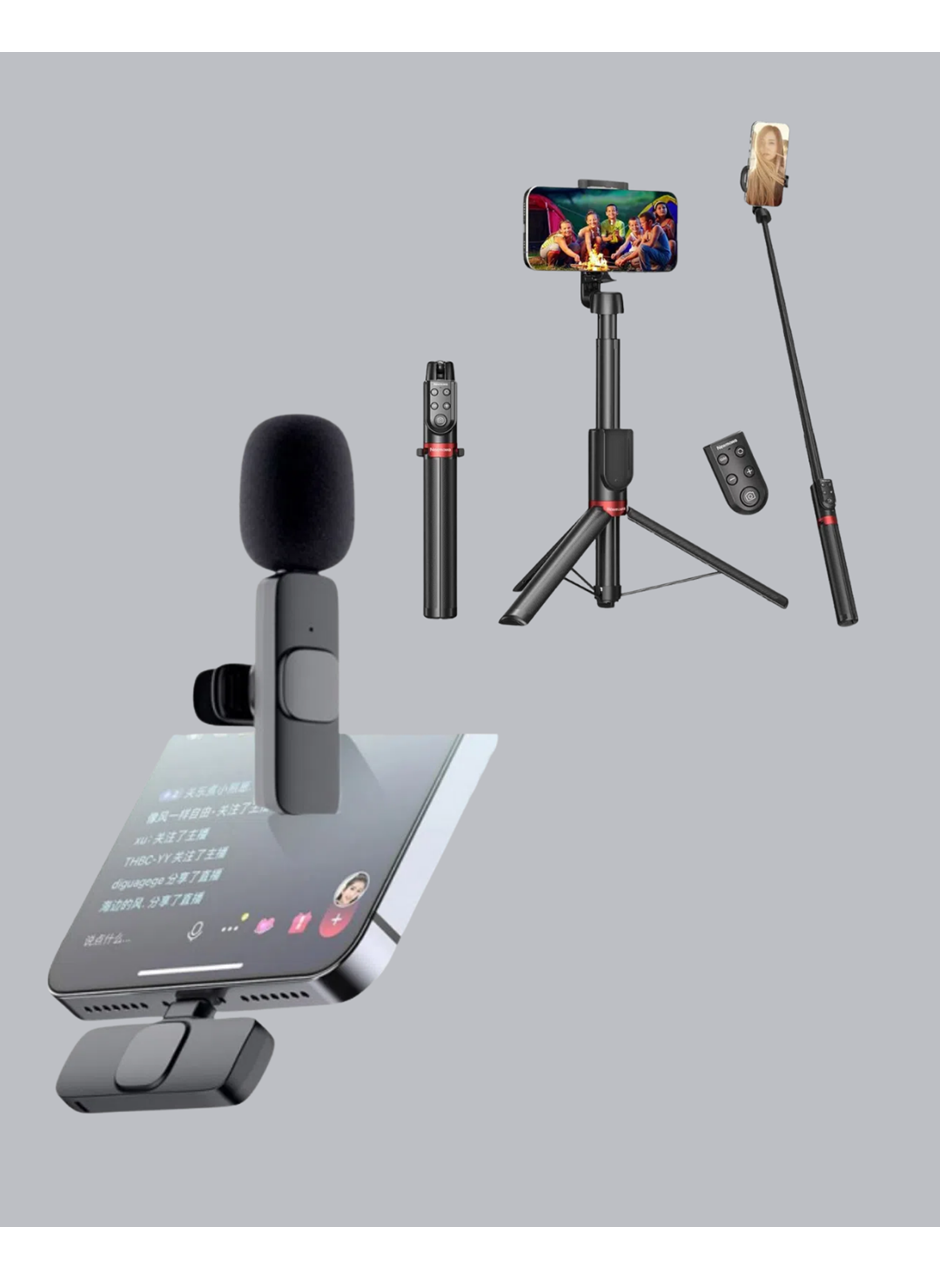 NPL2S TRİPOT +K11 YAKA MİKROFONU SET