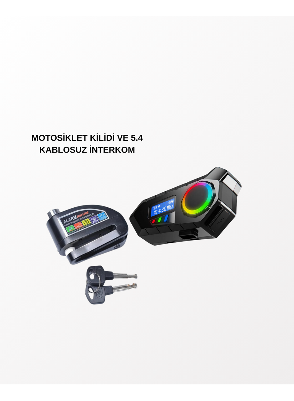 BLUETOOTH 5.4 KABLOSUZ İNTERKOM+ MOTOR DİSK KİLİDİ