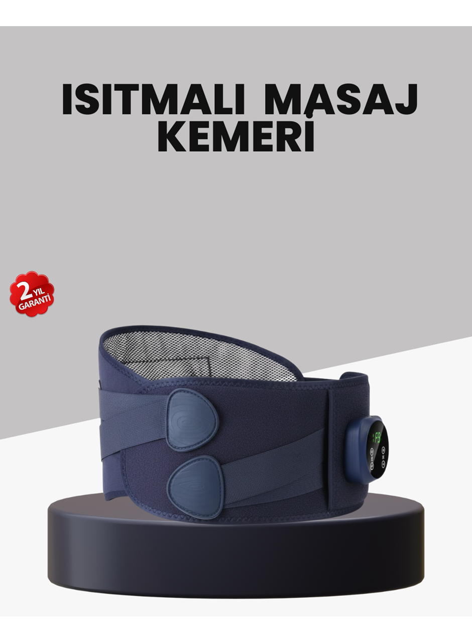 Titreşimli Masajlı Bel Kemeri Isıtmalı Destekli