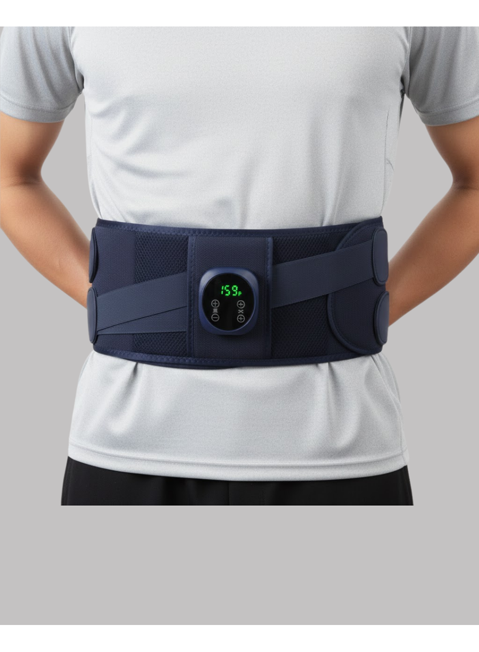 Titreşimli Masajlı Bel Kemeri Isıtmalı Destekli