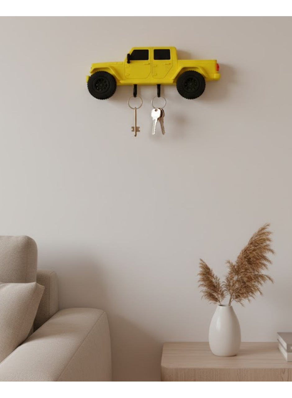 Duvara Monte Araba Anahtarlık Dekoratif ve Kullanışlı