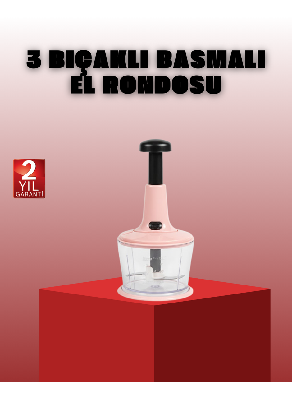 Manuel Sebze Rondosu Pratik Bas Kes Doğrayıcı