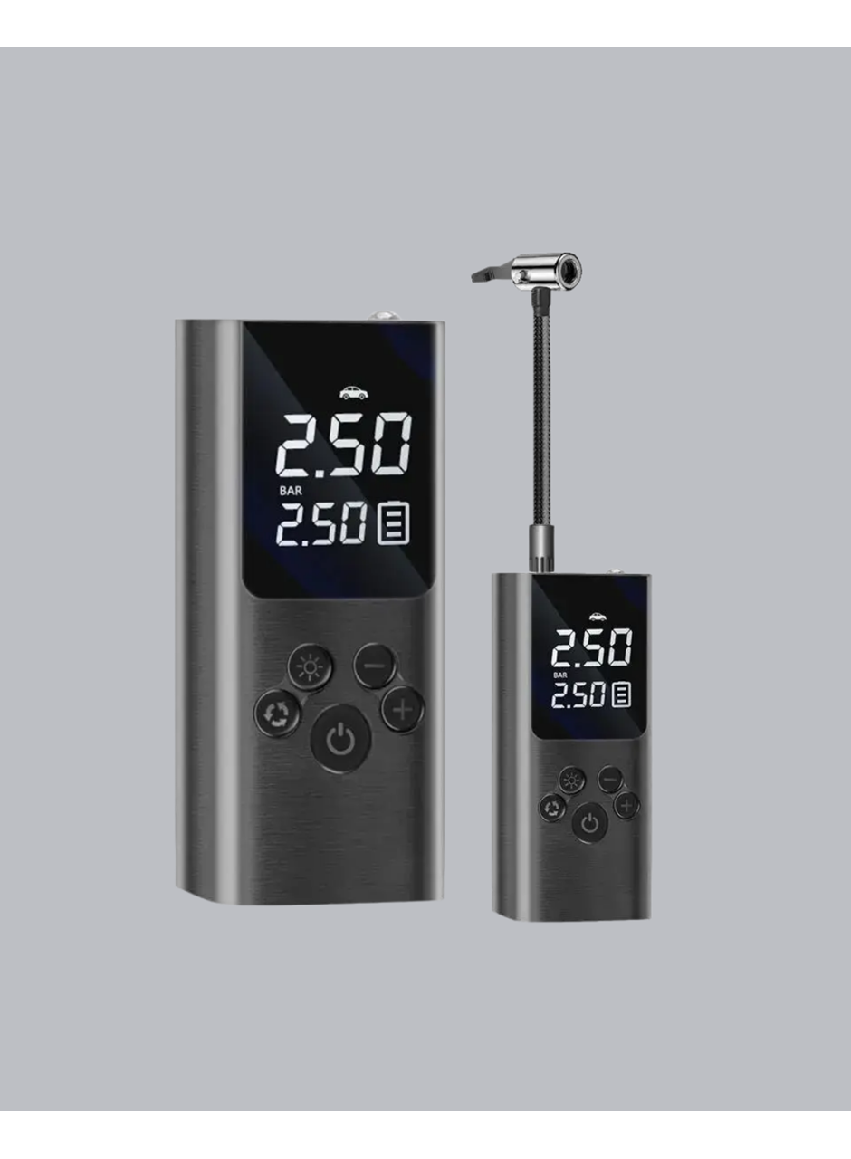 USB Şarjlı Taşınabilir Hava Kompresörü Dijital Ekranlı
