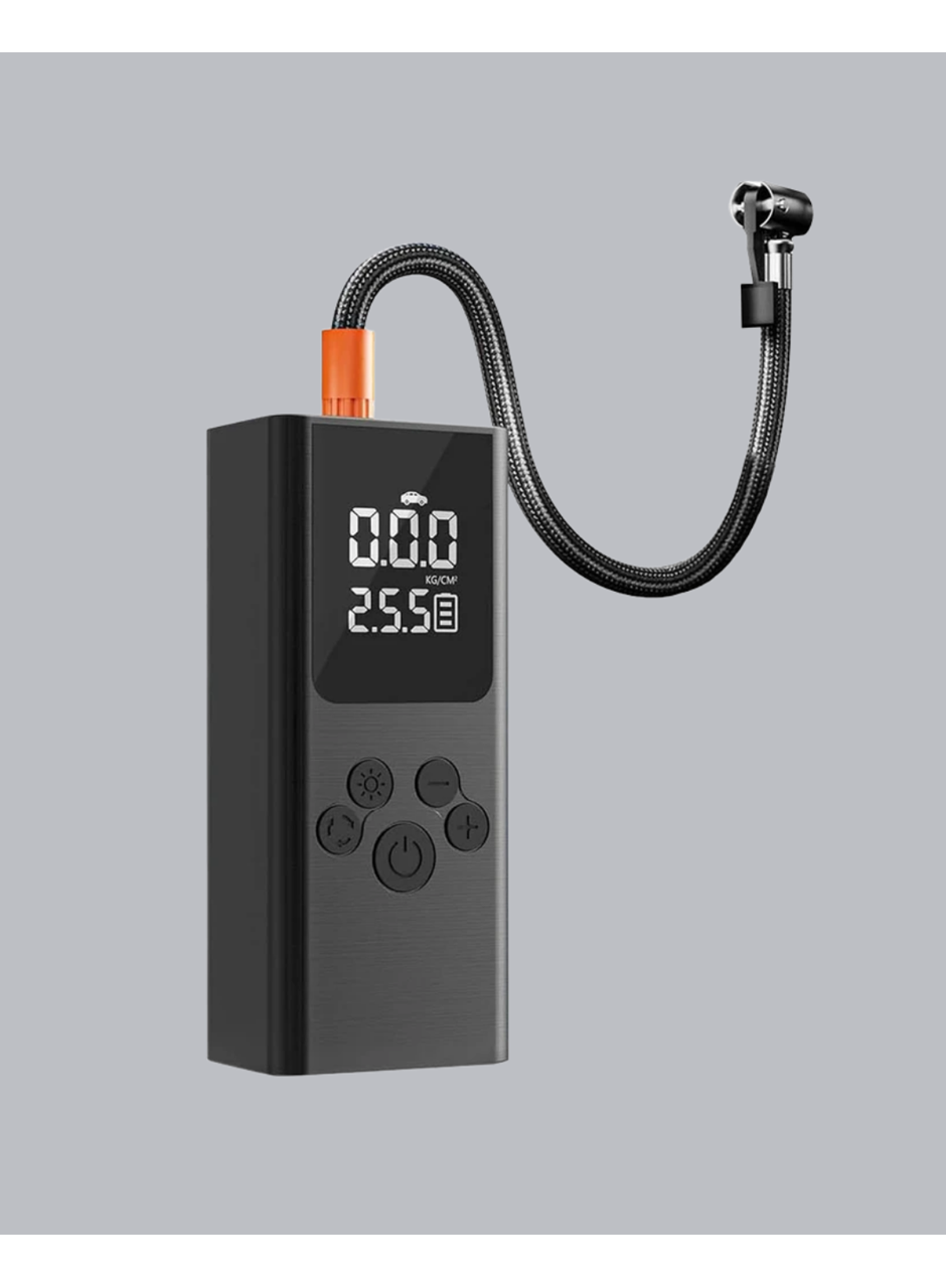 USB Şarjlı Taşınabilir Hava Kompresörü Dijital Ekranlı