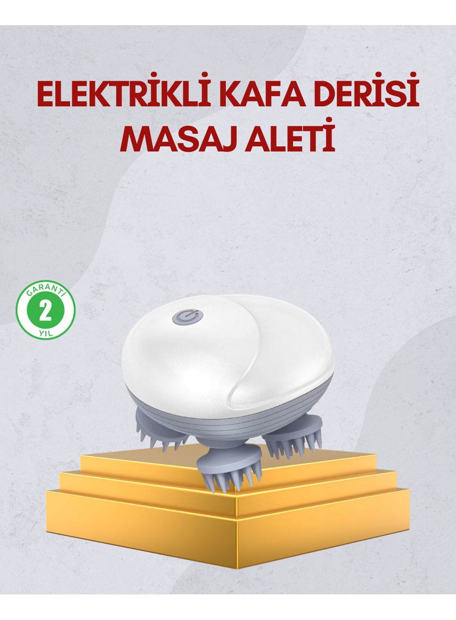 Kablosuz Kafa ve Vücut Masaj Aleti Taşınabilir Tasarım