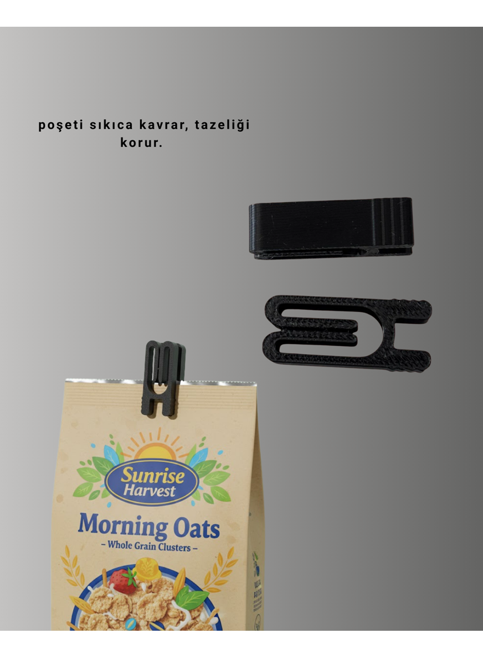 Plastik Poşet Kilidi Mutfak İçin Çok Amaçlı 10 Adet