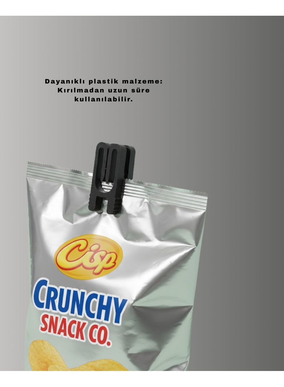 Plastik Poşet Kilidi Mutfak İçin Çok Amaçlı 10 Adet