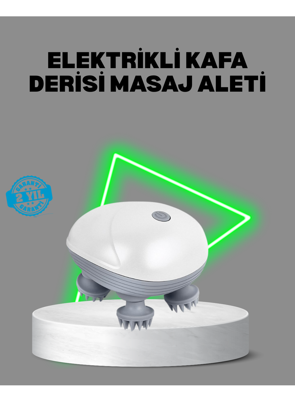 Elektrikli Kafa Derisi Masaj Aleti Islak ve Kuru Kullanım