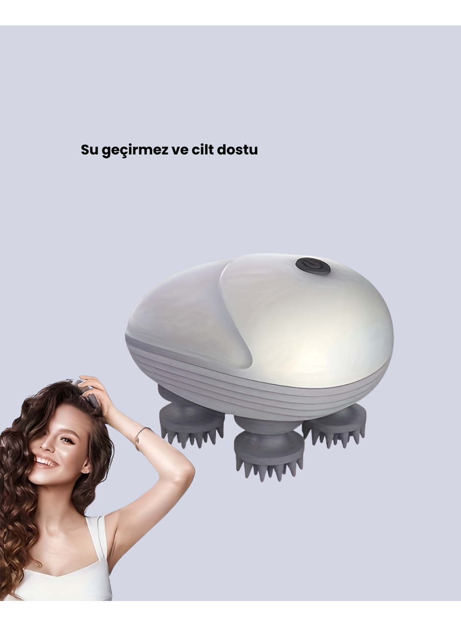 Elektrikli Kafa Derisi Masaj Aleti Islak ve Kuru Kullanım