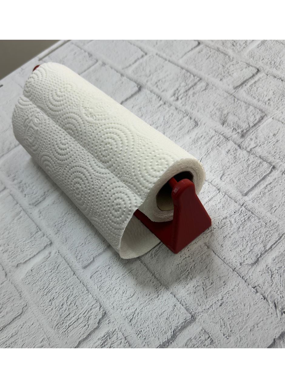 Kırmızı Peçete Askısı Mutfak Duvar Tipi Peçetelik Organizer