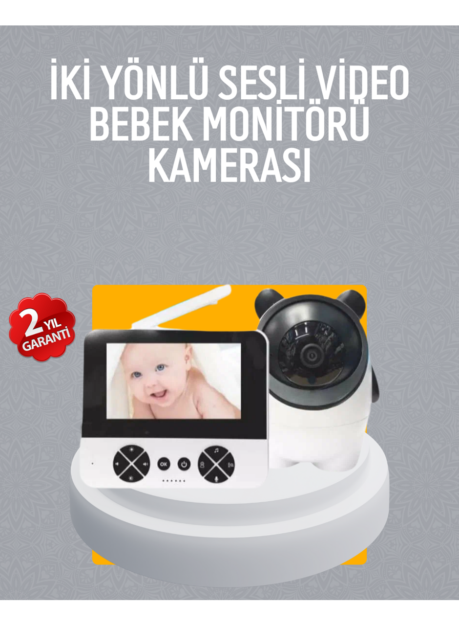 Görüntülü Bebek Monitörü 4.3 İnç Ekran ve Sesli İletişim