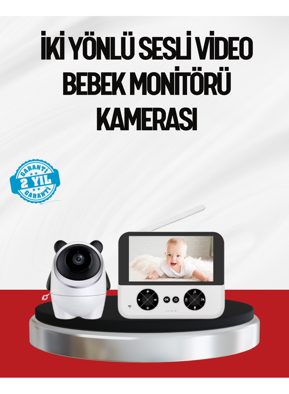 Görüntülü Bebek Monitörü 4.3 İnç Ekran ve Sesli İletişim