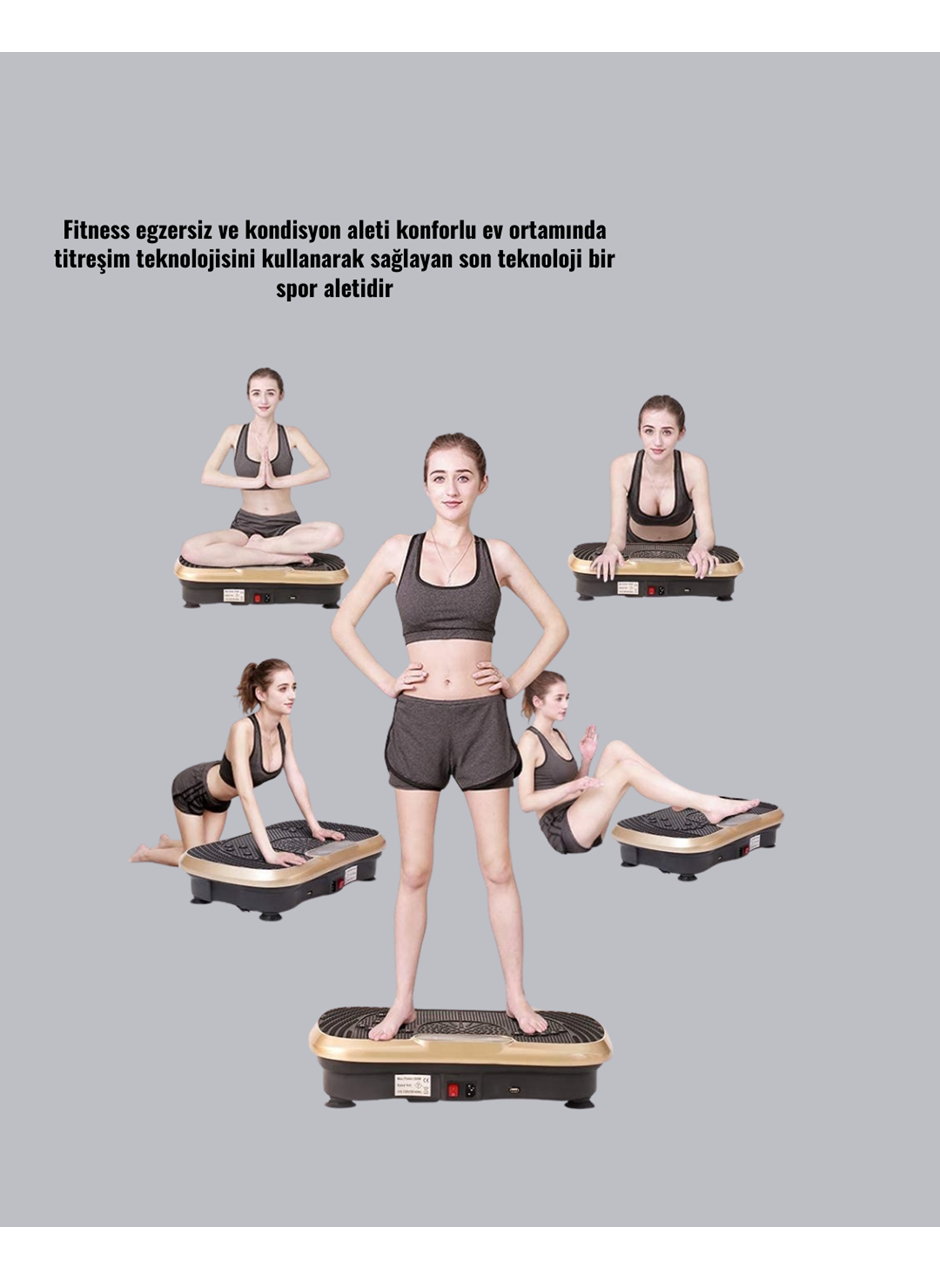 Evde Spor İçin Titreşimli Plate Fitness Platformu