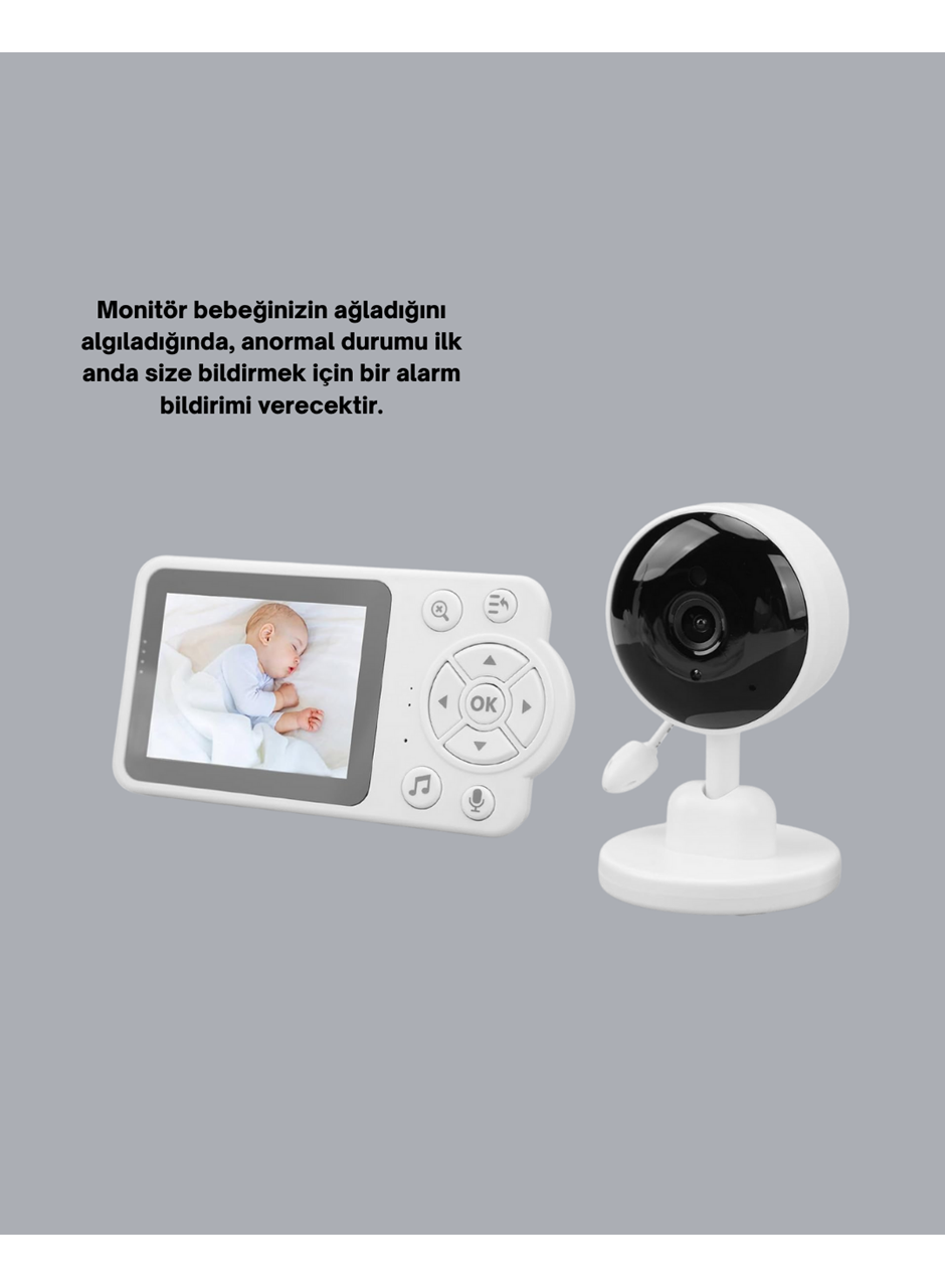 Bebek Monitörü Cry Detection ve HD Gece Görüş Destekli