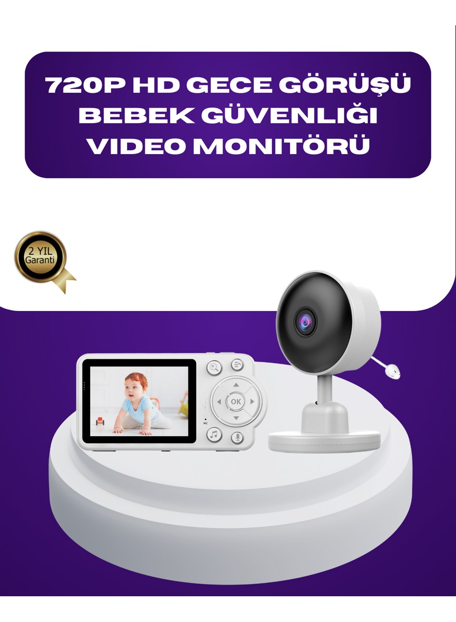 2.8 İnç Ekranlı Bebek Kamerası Gece Görüşlü ve Sesli İletişim