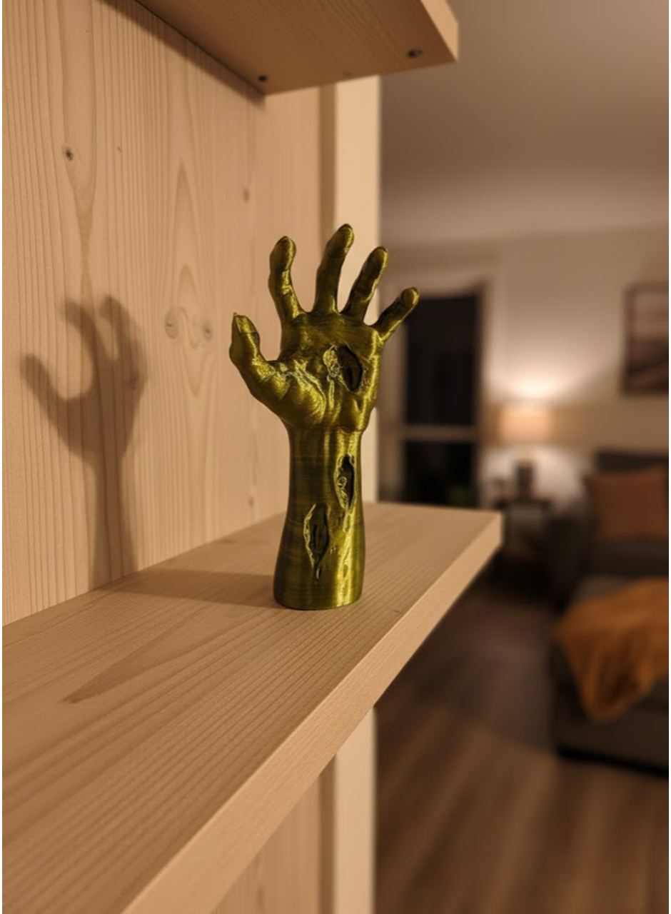 Dekoratif El Heykeli 22×7 cm Fantastik Koleksiyonluk Masaüstü Figür