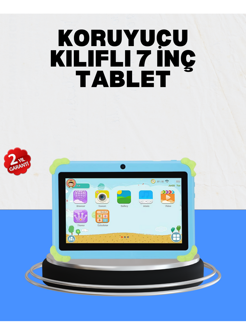 HD Ekranlı 7 İnç Tablet WiFi ve Bluetooth Bağlantılı