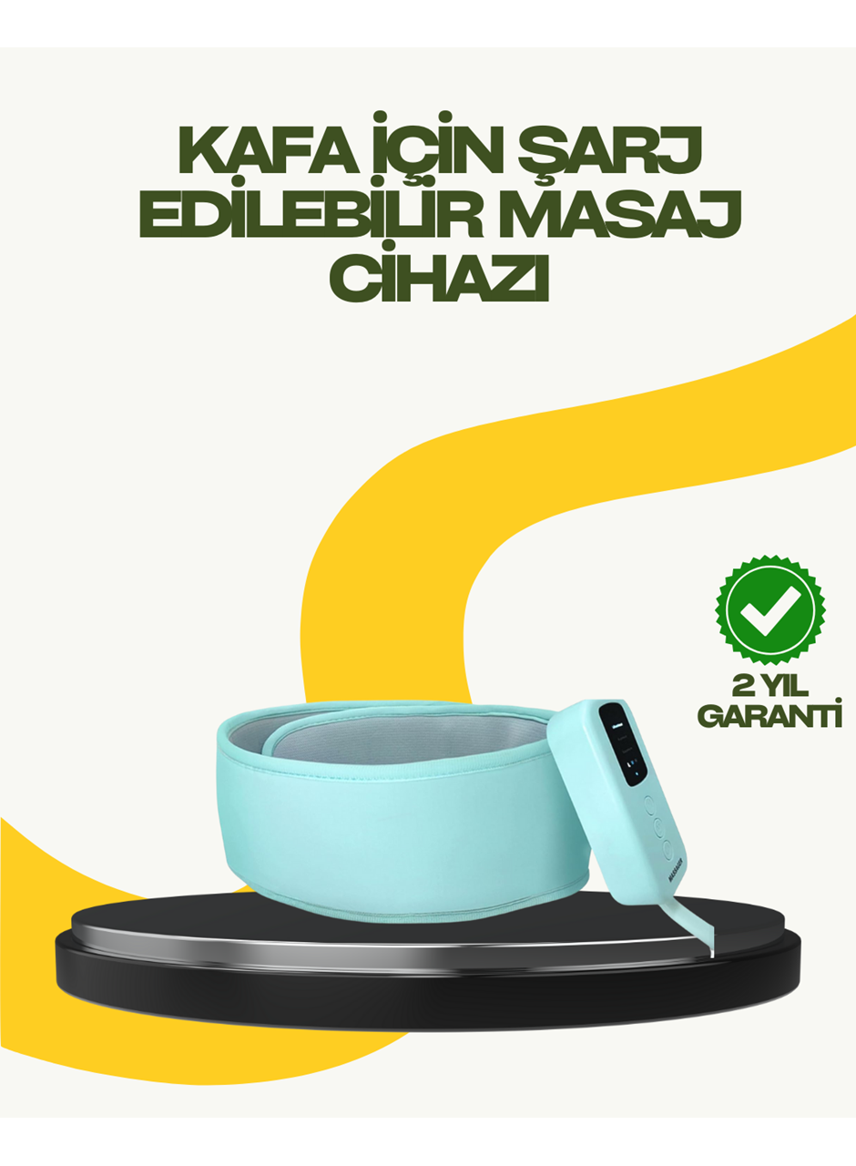 Isıtmalı Baş Masaj Aleti Rahatlatıcı ve Stres Giderici Tasarım