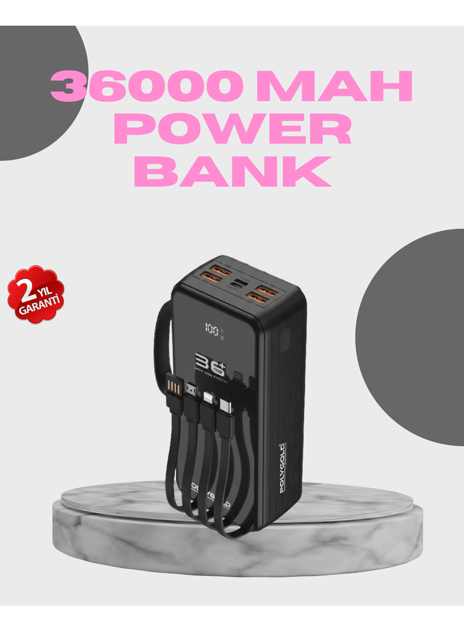Yüksek Kapasiteli Powerbank Hızlı Şarj ve Kablosuz Destekli