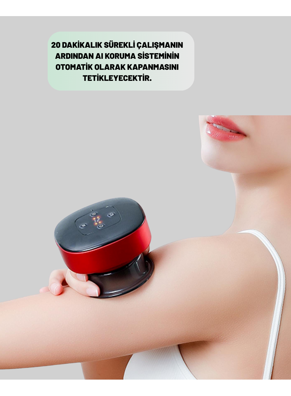 Akıllı Vakumlu Kupa Masaj Cihazı Ağrı Giderici ve Rahatlatıcı Terapi