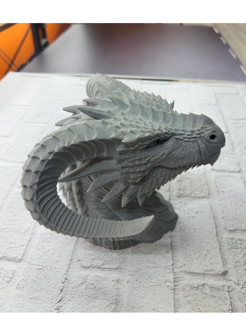 Asılabilir / Masaüstü Ejderha Modeli 3D Dekoratif Heykel 22x17 cm