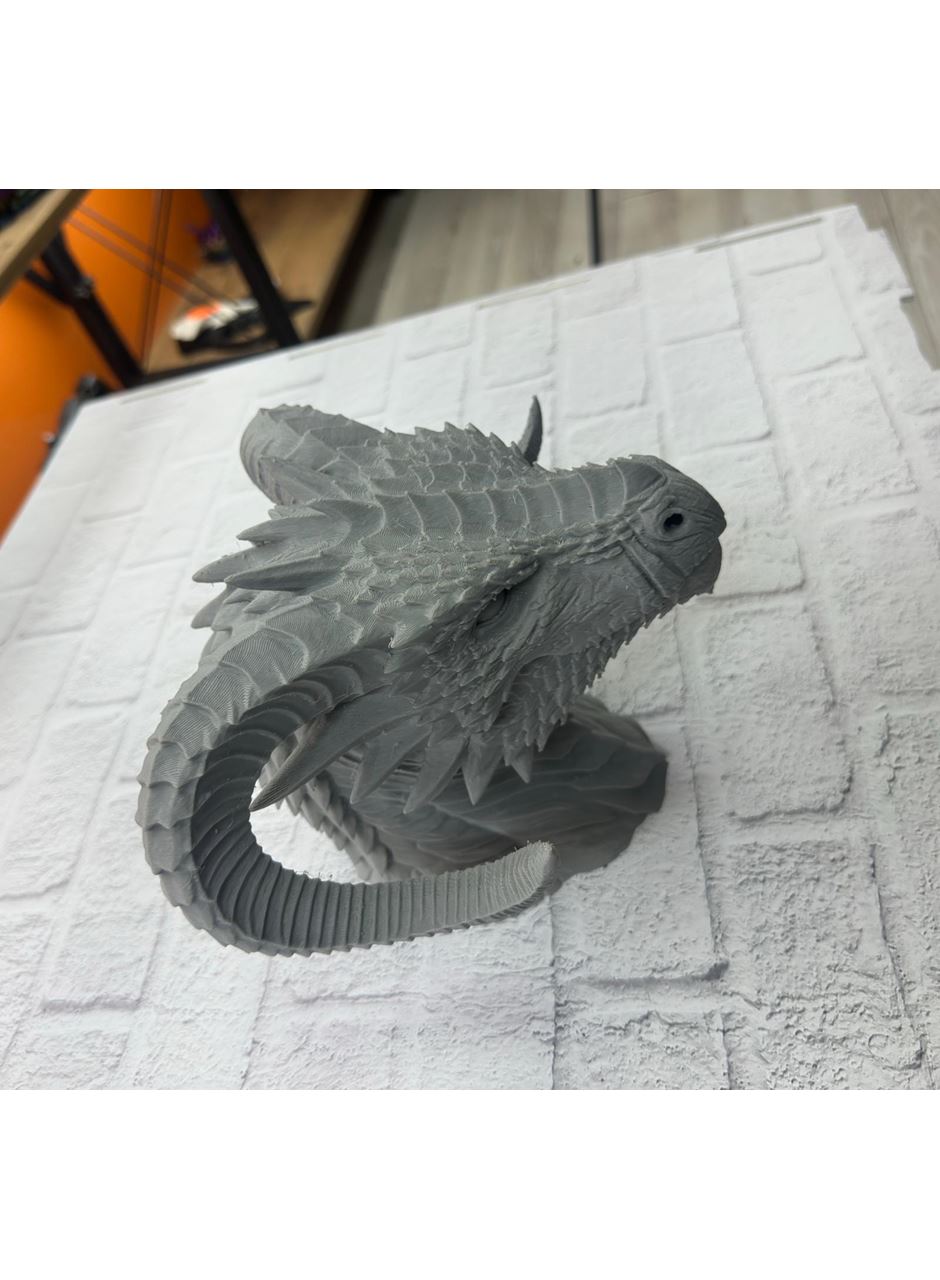 Asılabilir / Masaüstü Ejderha Modeli 3D Dekoratif Heykel 22x17 cm