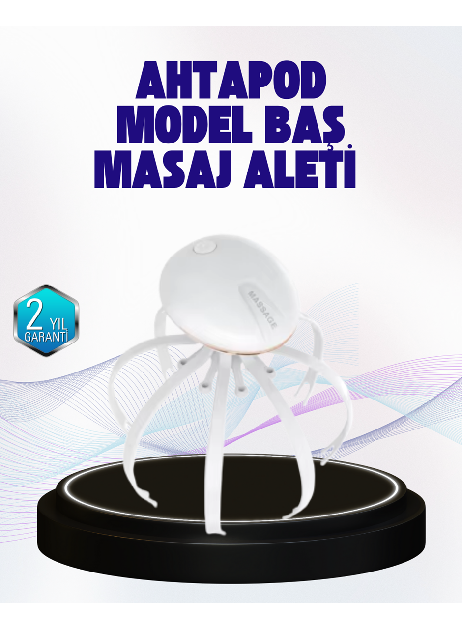 Taşınabilir Elektrikli Kafa Masaj Cihazı Sessiz Motor ve Ergonomik Tasarım