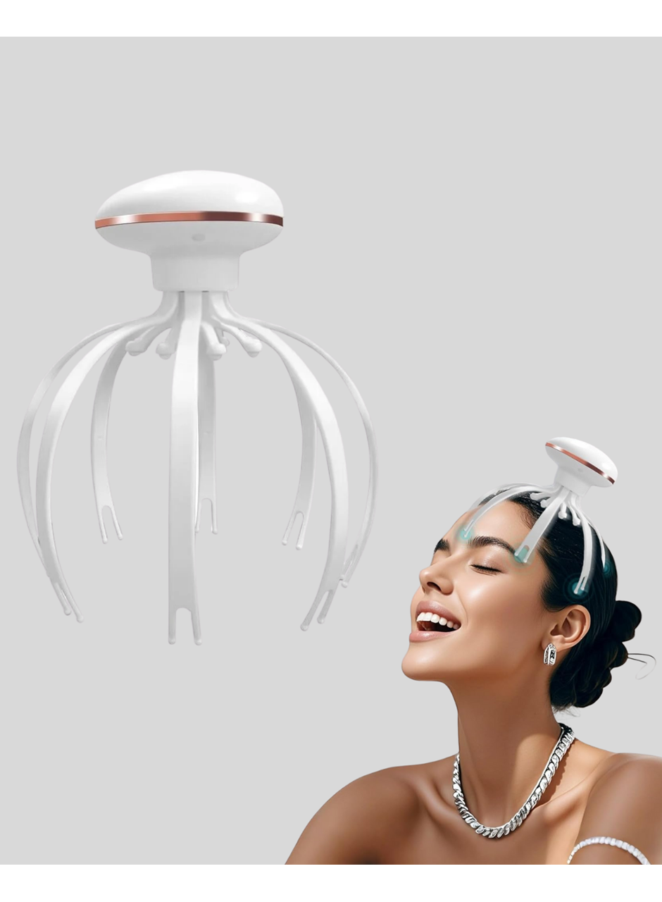 Taşınabilir Elektrikli Kafa Masaj Cihazı Sessiz Motor ve Ergonomik Tasarım