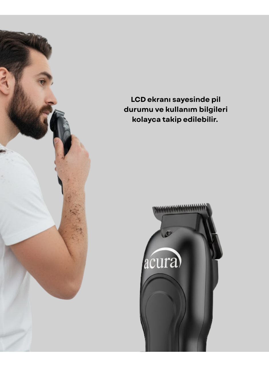 Saç Sakal ve Vücut İçin Çok Amaçlı Kablosuz Tıraş Makinesi