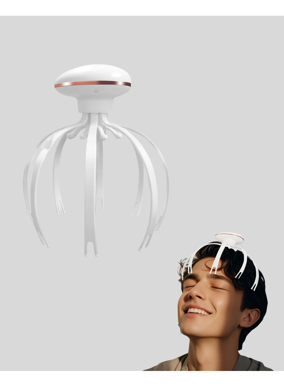 Taşınabilir Elektrikli Kafa Masaj Cihazı Sessiz Motor ve Ergonomik Tasarım