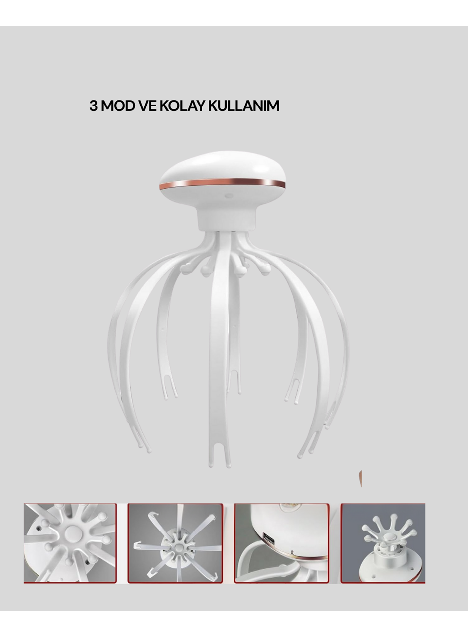 Kablosuz Kafa ve Boyun Masaj Aleti Akıllı Kapanmalı Derin Rahatlama