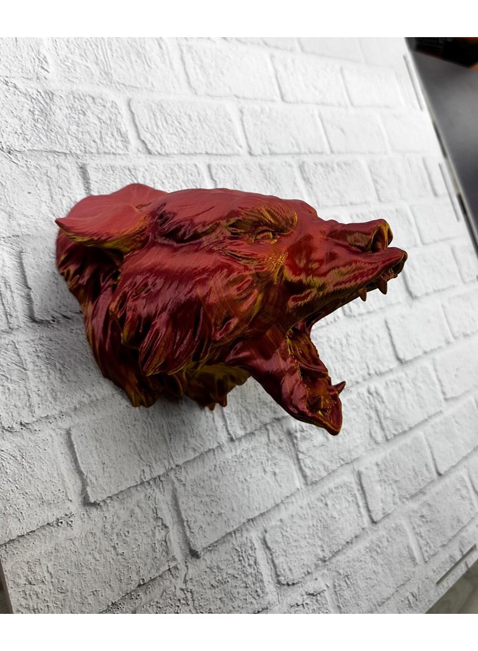 3D Jaguar Figürü Duvar Süsü