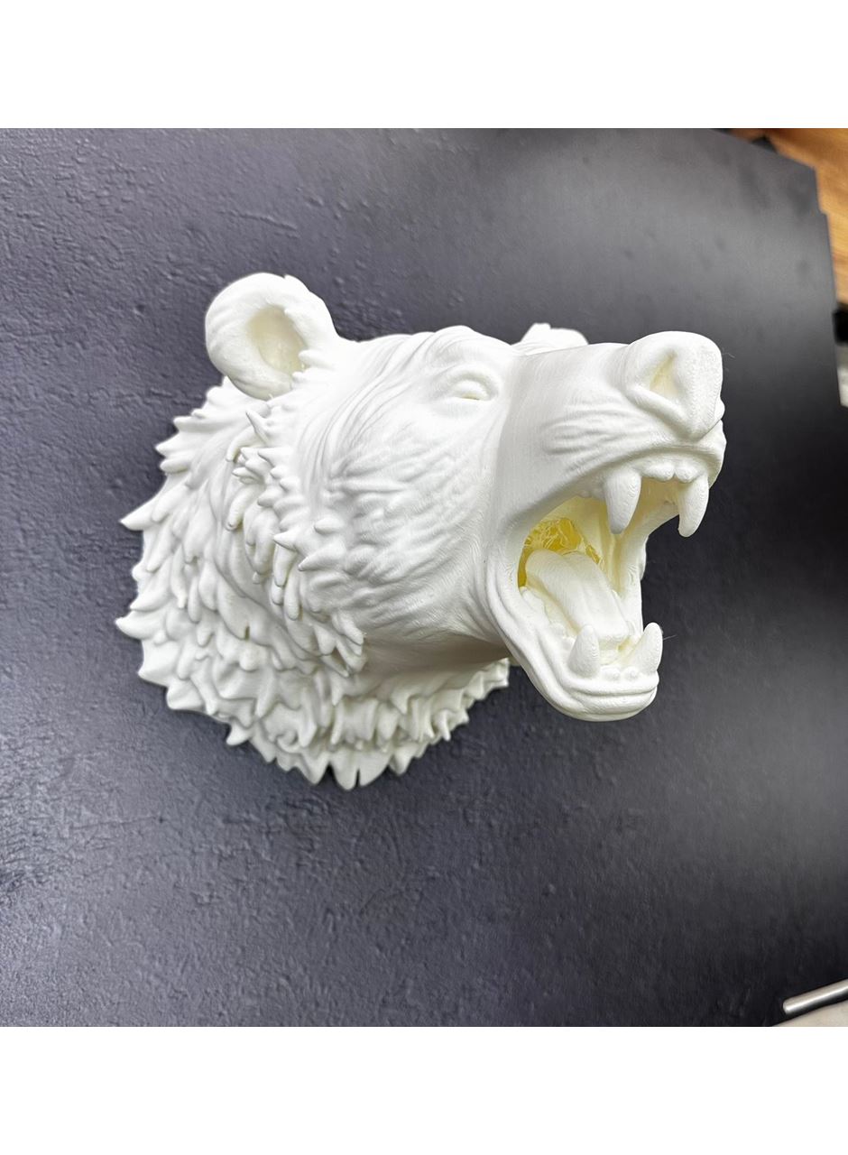 Krem Ayı Figürü Duvar Süsü Asılabilir Hediyelik Dekoratif 25x19 cm