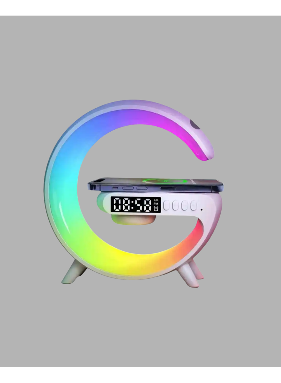 Akıllı Uyku Lambası Gündoğumu Alarmı Kablosuz Şarj ve Müzik Çalar