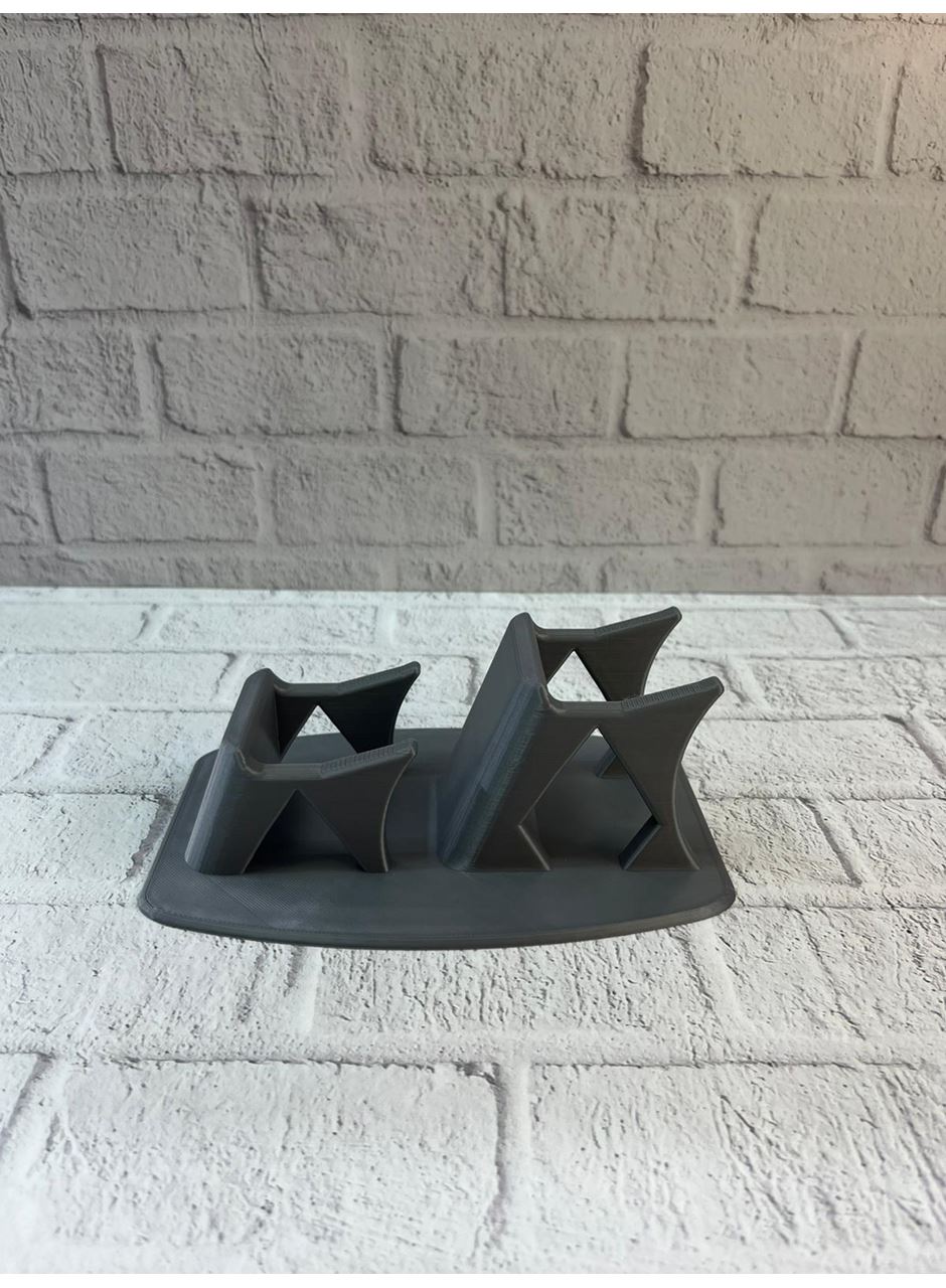 Antrasit İkili Gamepad Tutucu 7x18 cm Masa ve Raf Düzeni