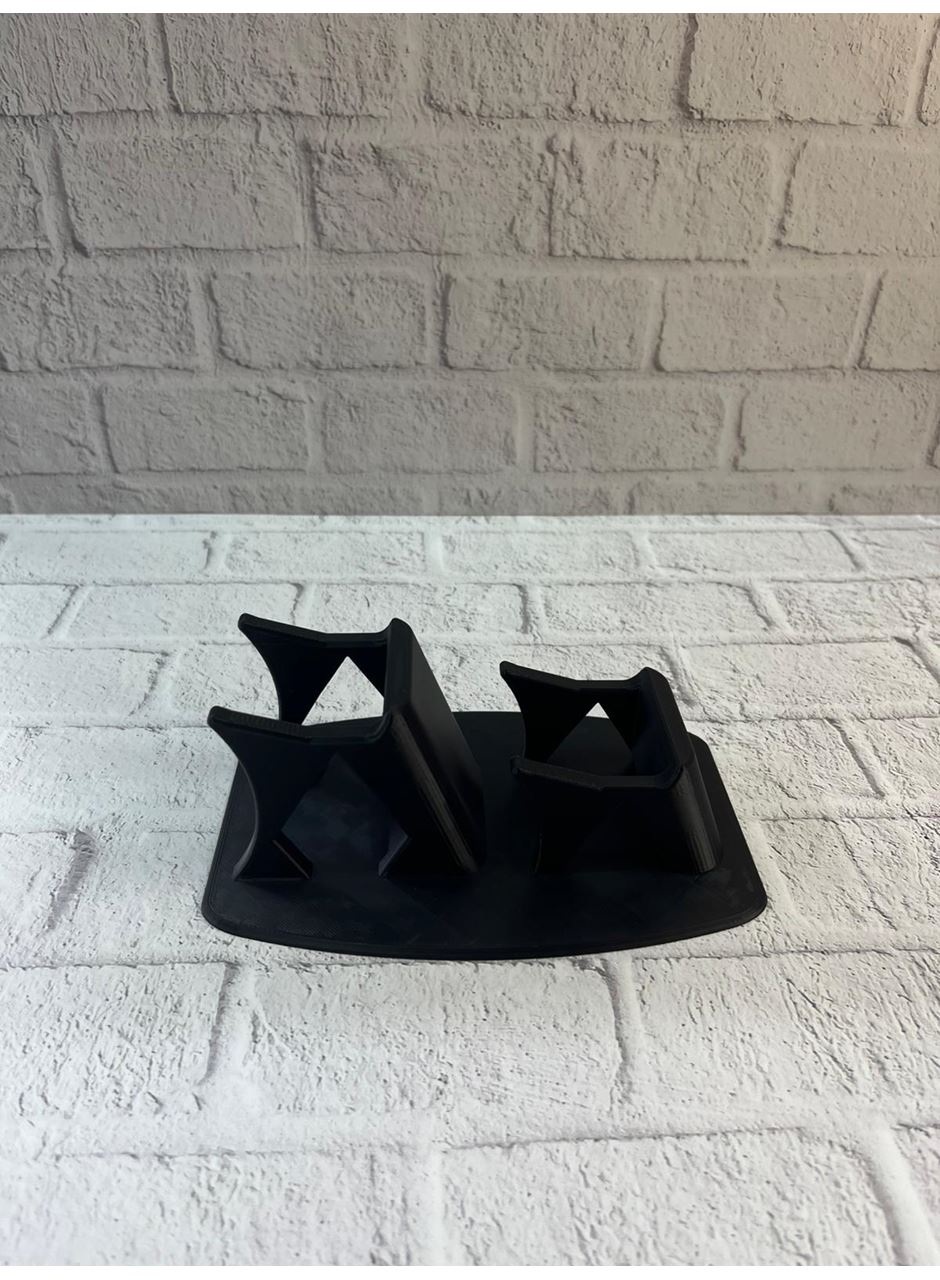 Dekoratif Siyah İkili Gamepad Standı 7x18 cm