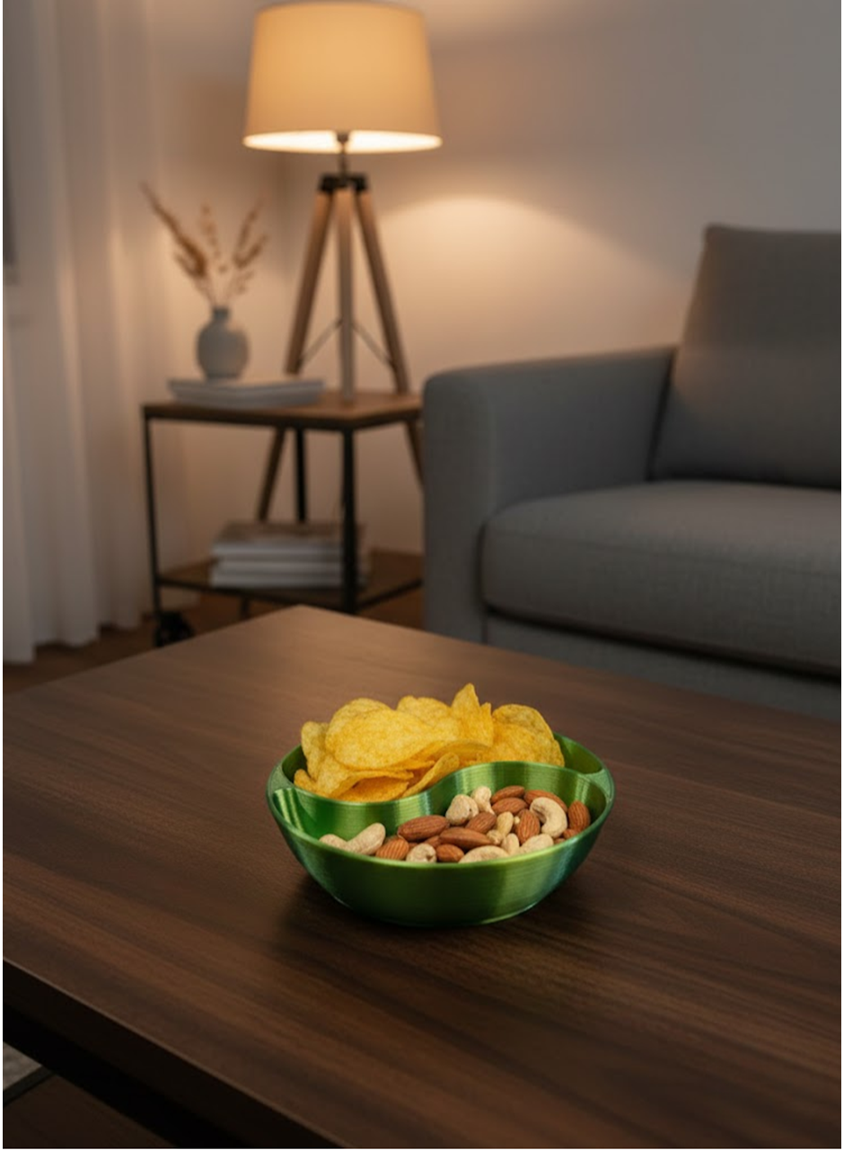 Dekoratif Yeşil Çerezlik Kase 4’lü Set 3x12 cm