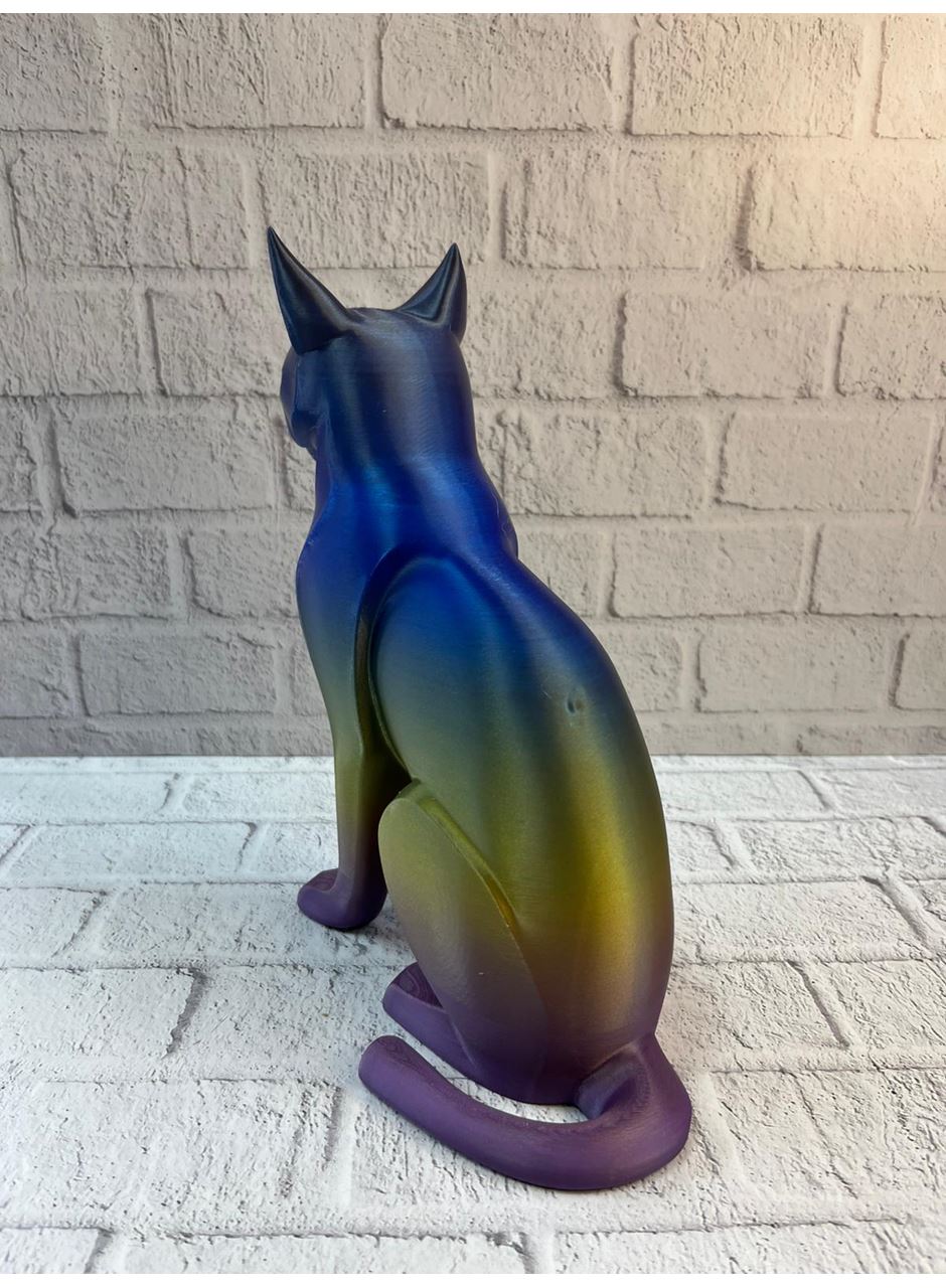 Koyu Rainbow Kedi Biblo Modern Salon ve Raf Dekoru