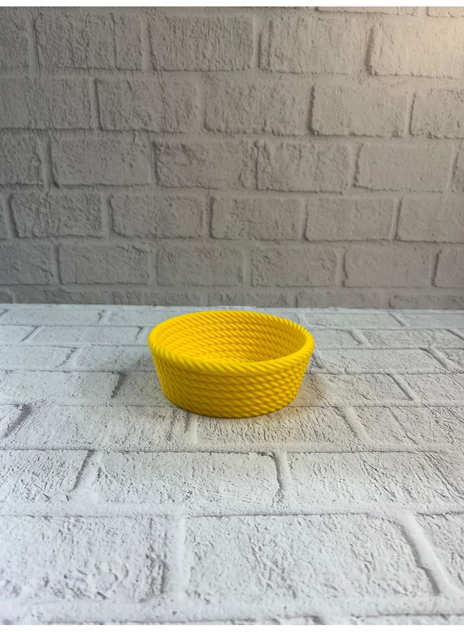 Yuvarlak Çerezlik Sarı Şık Tasarım ve Kompakt Boyut