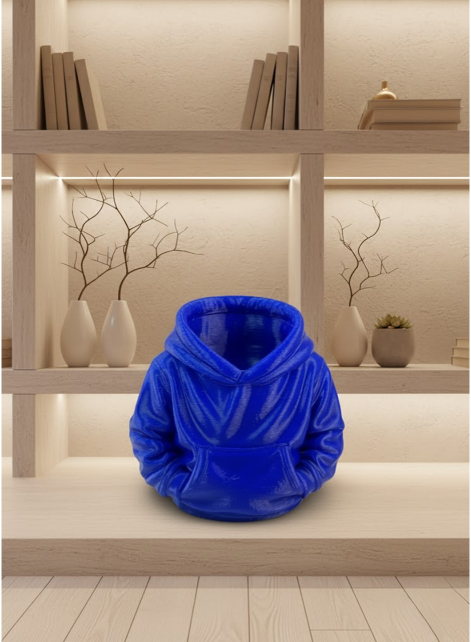 Lacivert Hoodie Kalemlik 10x10 cm Masa Üstü Düzenleyici