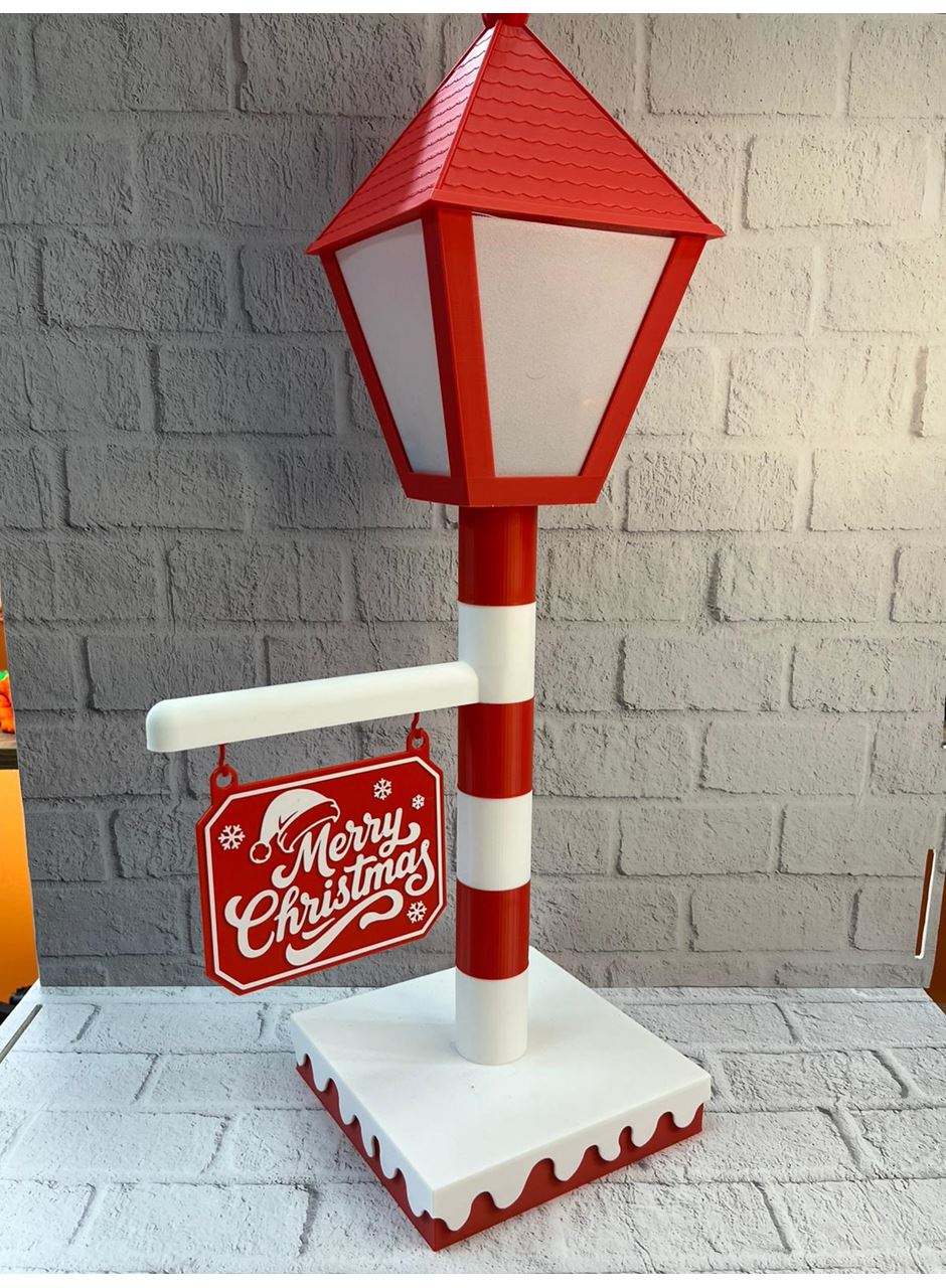 Yılbaşı Tabelalı Dekoratif Lamba Merry Christmas Işıklı Tasarım