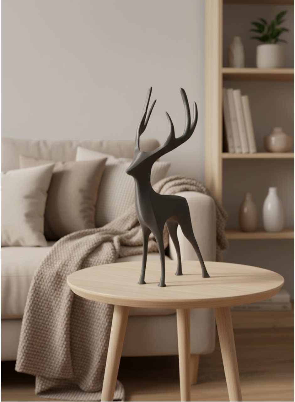 GEYİK FİGÜRÜ GRİ