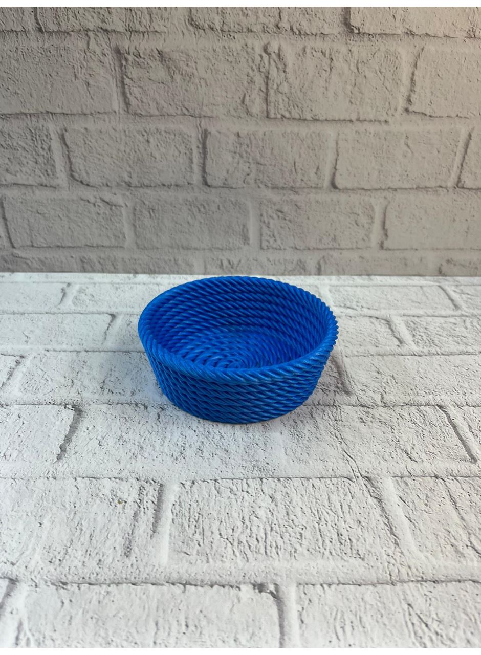 Yuvarlak Çerezlik Lacivert Salon ve Masa Üstü Sunum Kasesi