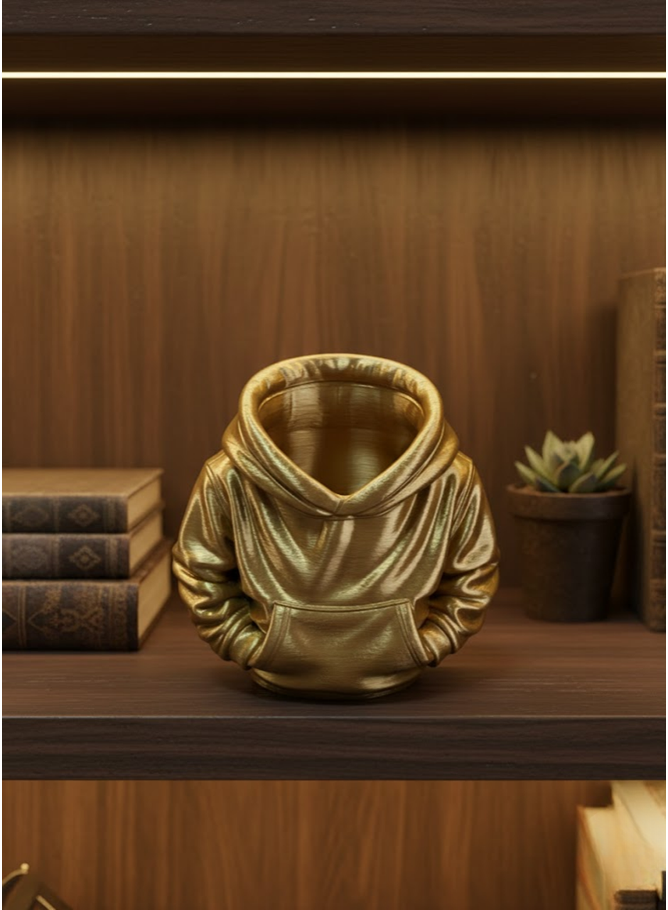 Gold Hoodie Kalemlik 10x10 cm Masa Üstü Düzenleyici