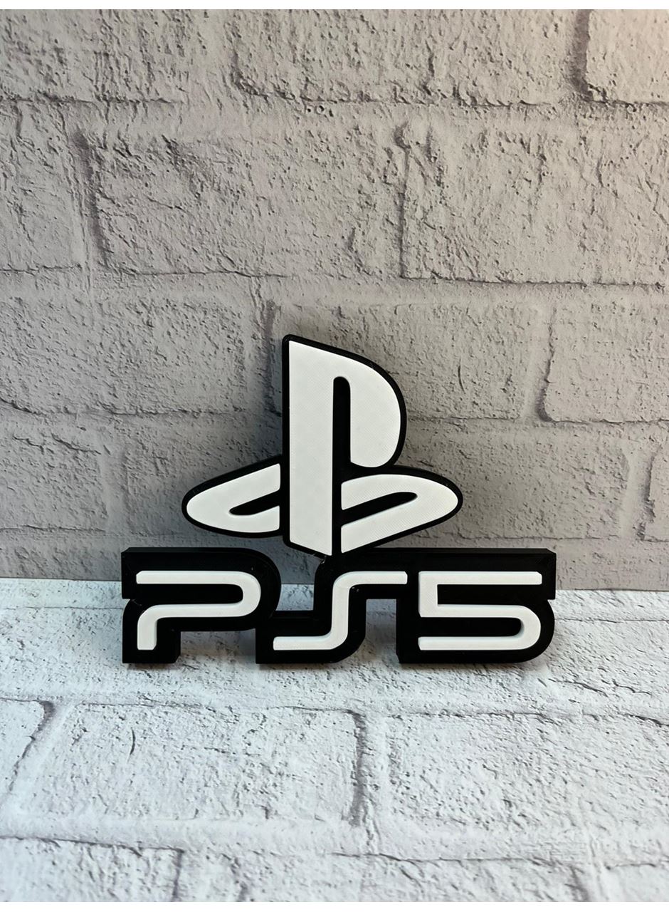 PS5 Logo Dekoratif Duvar Süsü Oyun Odası ve Salon Uyumu