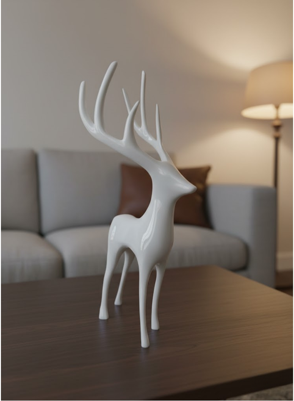 GEYİK FİGÜRÜ BEYAZ