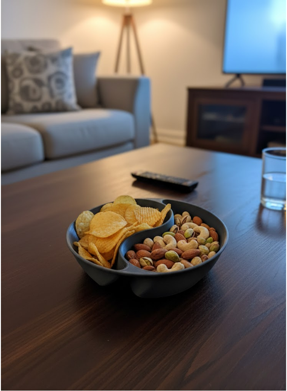 Gri Çerezlik 4’lü Set Şık ve Minimal Masa Üstü Kullanım