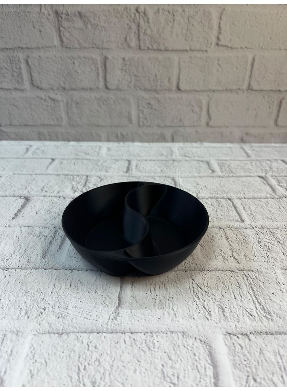 Dekoratif Siyah Çerezlik Kase 4’lü Set 3x12 cm